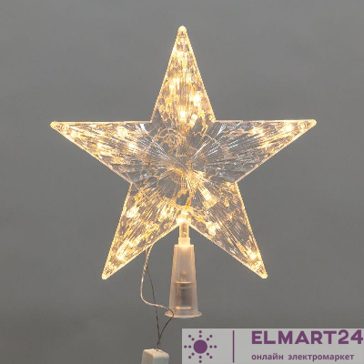 Фигура светодиодная "Звезда" 22см LED тепл. бел. 230В IP20 на елку постоян. свечение Neon-Night 501-006