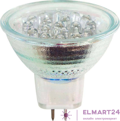 Лампа светодиодная, 18LED(2W) 230V G5.3 4000K, JCDR-18LED 25081