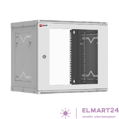 Шкаф телекоммуникационный Astra A 9U 600х350 настенный разборный дверь стекло PROxima EKF ITB9G350D