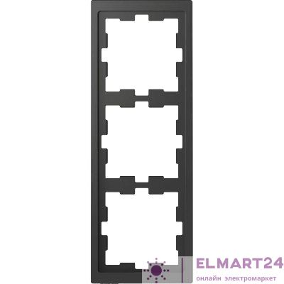 Рамка 3-м Merten D-Life SD антрацит SchE MTN4030-6534