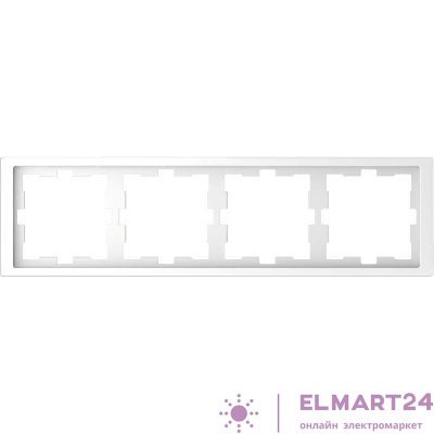 Рамка 4-м Merten D-Life SD бел. лотос SchE MTN4040-6535