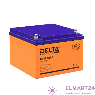 Аккумулятор UPS 12В 26А.ч Delta DTM 1226