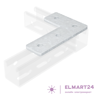 Пластина соединительная L-образ. 90х140 4 отверстия нерж. сталь AISI 304 DKC IBMD1022C