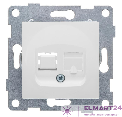 Розетка компьютерная 1-м СП Ugra RJ45 механизм бел. GUSI С11К1-001