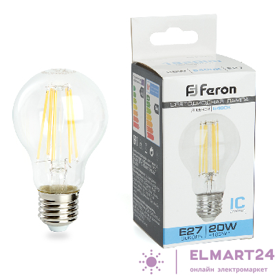 Лампа светодиодная Feron LB-620 Шар E27 20W 6400K 48285