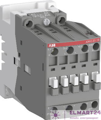 Контактор AX40-30-10-80 40А AC3 с катушкой управления 220-230В АС ABB 1SBL321074R8010