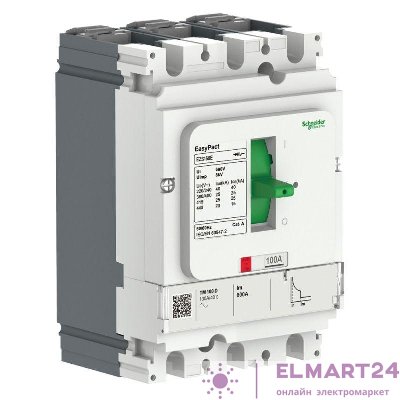 Выключатель автоматический EASYPACT EZS160E TM160D 3П3Т 25кА нерегул. SchE EZS160E3160