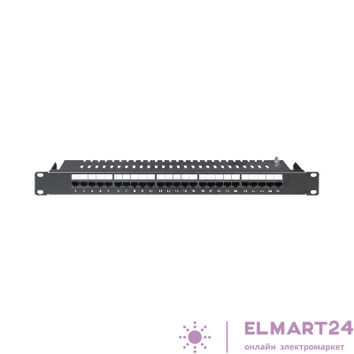 Патч-панель телефонная 19дюйм 1U CAT3 25 портов RJ45 DKC RN3PP251