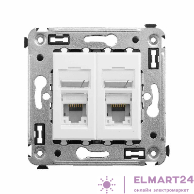 Розетка компьютерная 2-м СП Avanti "Белое облако" RJ45 кат.6 DKC 4400294