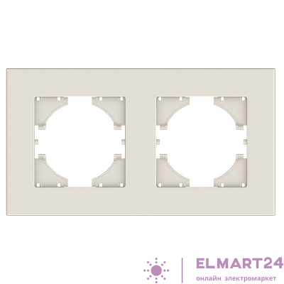 Рамка 2-местн. City беж. GUSI С1112-003