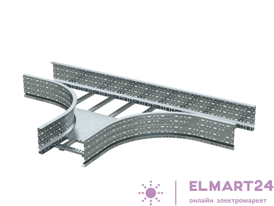 Ответвитель для лестн. лотка Т-образ. 100х200 цинк-ламель DKC ULT612ZL