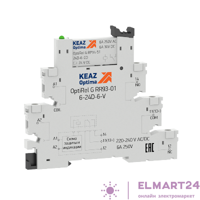 Модуль релейный OptiRel G RM38-51-220-240U-6-V-CO КЭАЗ 282945