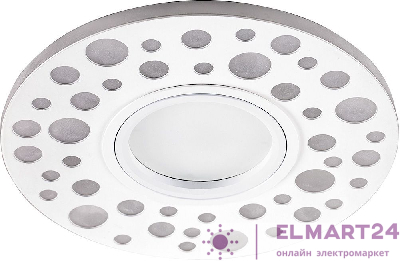 Светильник встраиваемый с LED подсветкой Feron CD989 потолочный MR16 G5.3 белый 32668