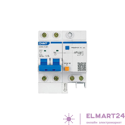 Выключатель автоматический дифференциального тока 2п C 32А 300мА тип AC 6кА NXBLE-63 (R) CHINT 982016