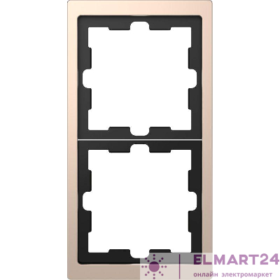 Рамка 2-м Merten D-Life SD шампань SchE MTN4020-6551