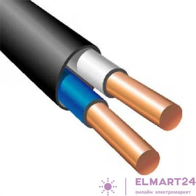Кабель ВВГ-Пнг(А) 2х2.5 ОК (N) 0.66кВ (уп.100м) ПромЭл 872002748