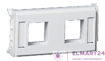 Плата CYB-DP для 2хRJ45 keystone бел. SchE 5971714