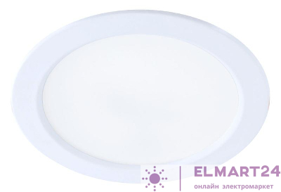 Светильник светодиодный Downlight 18Вт 180-265В 6400К кругл. панель бел. КОСМОС KDownL18W6400K