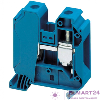 Клеммник винт. проходной 35кв.мм 2 точки подкл. син. SchE NSYTRV352BL