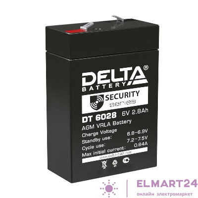 Аккумулятор ОПС 6В 2.8А.ч Delta DT 6028