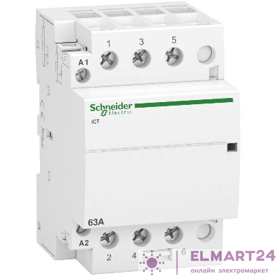 Контактор модульный Acti9 ICT63A 3НО 220/240В AC SchE A9C20863
