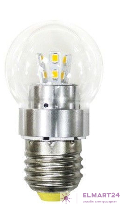 Лампа светодиодная, (4,5W) 230V E27 2700K, LB-40 25465