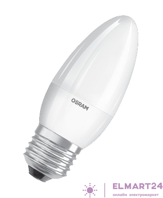 Лампа светодиодная LED Value LVCLB75 10SW/865 10Вт свеча матовая E27 230В 10х1 RU OSRAM 4058075579590
