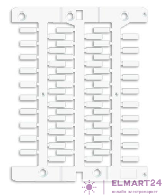 Маркировка для провода жесткая для трубочек 4х12мм бел. (уп.1500шт) DKC NUT12