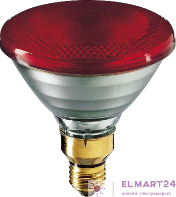 Лампа накаливания инфракрасная IR175R PAR38 230В E27.1CT/12 PHILIPS 923801444210