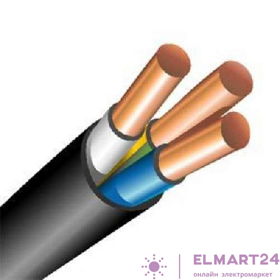 Кабель ВВГ-Пнг(А)-LS 3х6 ОК (N PE) 0.66кВ (м) РЭК-PRYSMIAN 1603070106