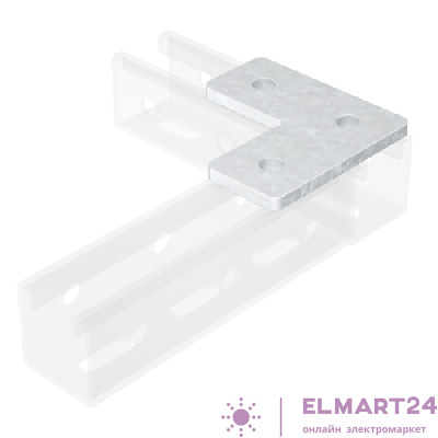 Пластина соединительная L-образ. 90х90 3 отверстия нерж. сталь AISI 304 DKC IBMD1021C