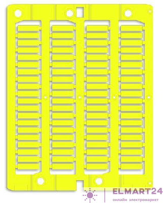 Маркировка для провода жесткая для трубочек 4х15мм желт. DKC NUT15Y