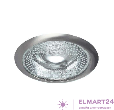 Светильник Downlight 226 03 06 2х26Вт E27 кругл. встраив. для компакт. люминисц. лампы со стеклом никель ИТАЛМАК IT8145