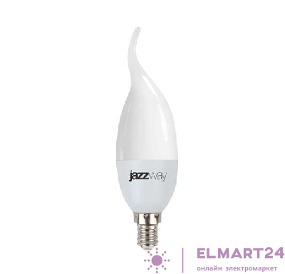 Лампа светодиодная PLED-SP CA37 9Вт свеча 3000К тепл. бел. E14 820лм 230В JazzWay 2859518A