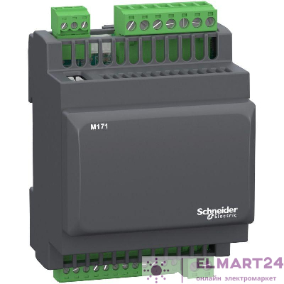 Контроллер программир. логический (ПЛК) Опт М171 без дисплея14 I/Os Modbus SchE TM171OBM14R