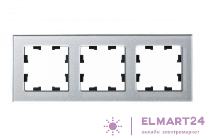 Рамка 3-м AtlasDesign Nature стекло алюм. SE ATN320303