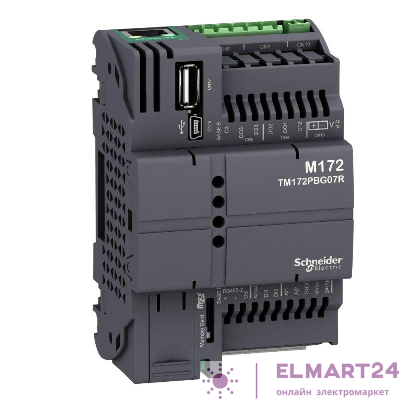 Контроллер ПЛК М172 без дисплея 7 I/O Eth 2 RS485 SchE TM172PBG07R