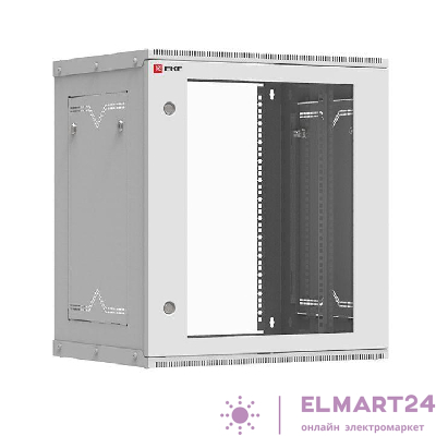 Шкаф телекоммуникационный Astra A 12U 600х350 настенный разборный дверь стекло PROxima EKF ITB12G350D