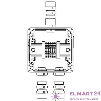 Коробка взрывозащищенная клеммная из алюминия TBE-A-12-(6xCBC.2)-2xKA2MHK(A)-1xKA2MHK(C)1Ex e IIC Т5 Gb / Ex tb IIIC T95град.C Db IP66 DKC 1201.121.22.121B