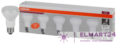 Лампа светодиодная LED Value LVR60 8SW/840 грибовидная матовая E27 230В 2х5 (уп.5шт) OSRAM 4058075584068