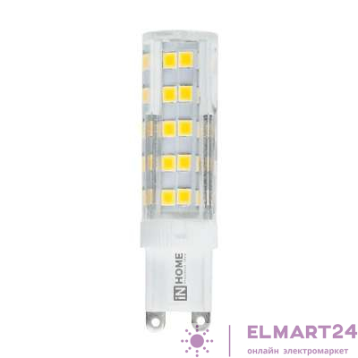 Лампа светодиодная LED-JCD-VC 5Вт 230В G9 4000К 450Лм IN HOME 4690612019895