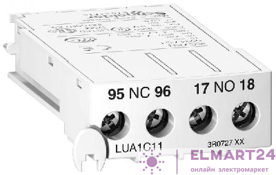 Контакт дополнительный 1НО+1НЗ c клем. SchE LUA1C11