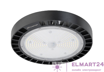 Светильник ДСП IB 11 S 150W W 840 BK LED Highbay 298х298х112мм 150Вт 4000К IP65 подвес черн. Русский Свет 16091123170