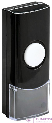 Кнопка для звонка беспроводного КЗБ2 IP44 черн. IEK EZD21D-KZ-02-K02