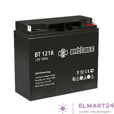 Аккумулятор ОПС 12В 18А.ч Battbee Delta BT 1218