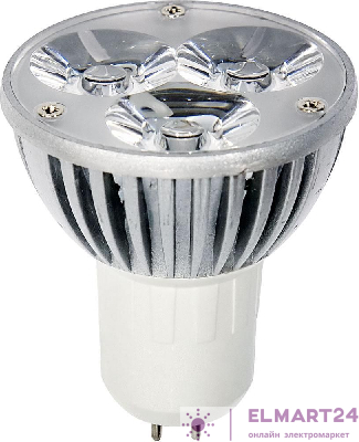 Лампа светодиодная, 3LED(3W) 230V E14 6400K, LB-112 25203