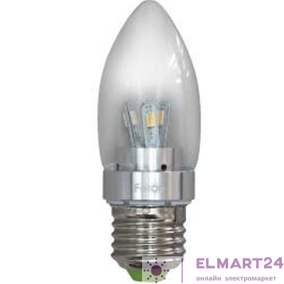 Лампа светодиодная, 6LED(3.5W) 230V E27 2700K хром, LB-70 25272