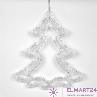 Гирлянда светодиодная "елочка" ULD-H3543-070/STA WHITE IP20 XMAS TREE 70led 35х43см бел. свет UNIEL UL-00001405