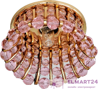 Светильник встраиваемый Feron CD2120 потолочный JCD9 G9 розовый, золотистый 18436