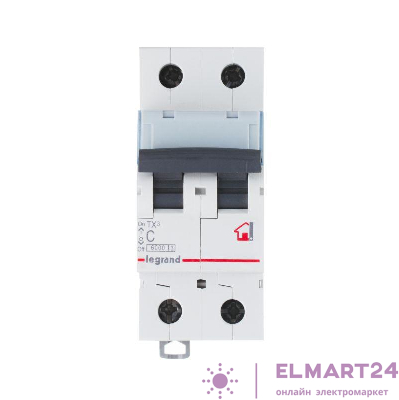 Выключатель автоматический модульный 2п C 40А 6кА TX3 6000 2мод. 230/400В Leg 404046